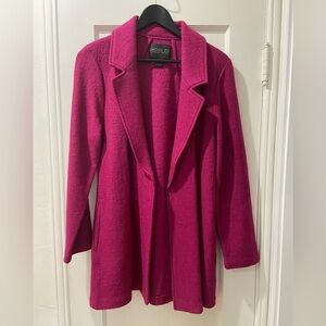 Rachel Zoe Magenta Pink Jacket /Coat/ Duster Sz Small